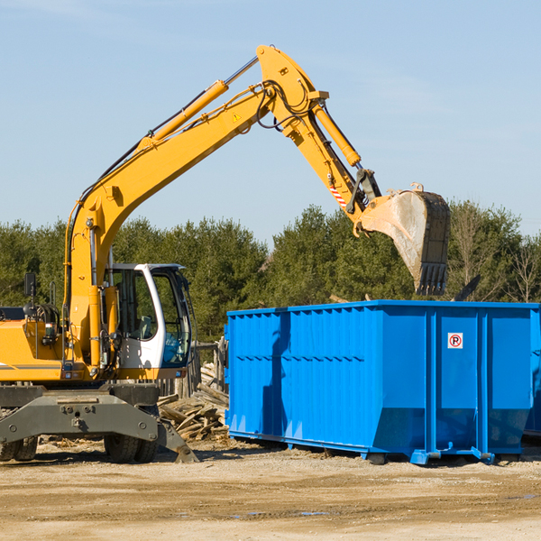 can i choose the location where the residential dumpster will be placed in South Monrovia Island CA